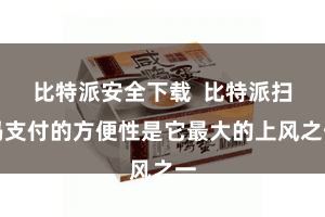比特派安全下载 比特派扫码支付的方便性是它最大的上风之一