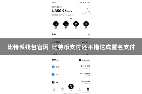 比特派钱包官网 比特币支付还不错达成匿名支付