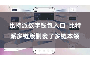 比特派数字钱包入口  比特派多链版剿袭了多链本领
