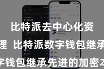 比特派去中心化资产管理  比特派数字钱包继承先进的加密本领