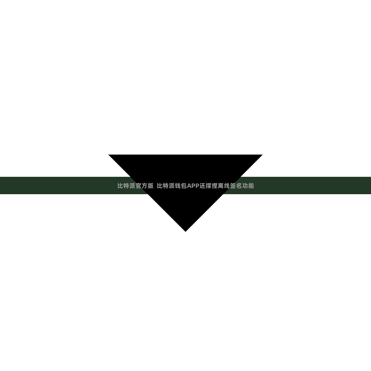 比特派官方版  比特派钱包APP还撑捏离线签名功能