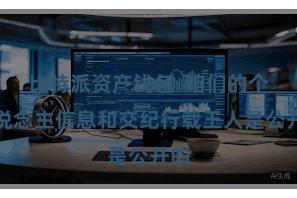 比特派资产钱包  咱们的个东说念主信息和交纪行载王人是公开的