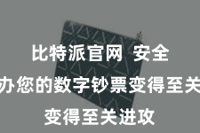 比特派官网  安全地惩办您的数字钞票变得至关进攻